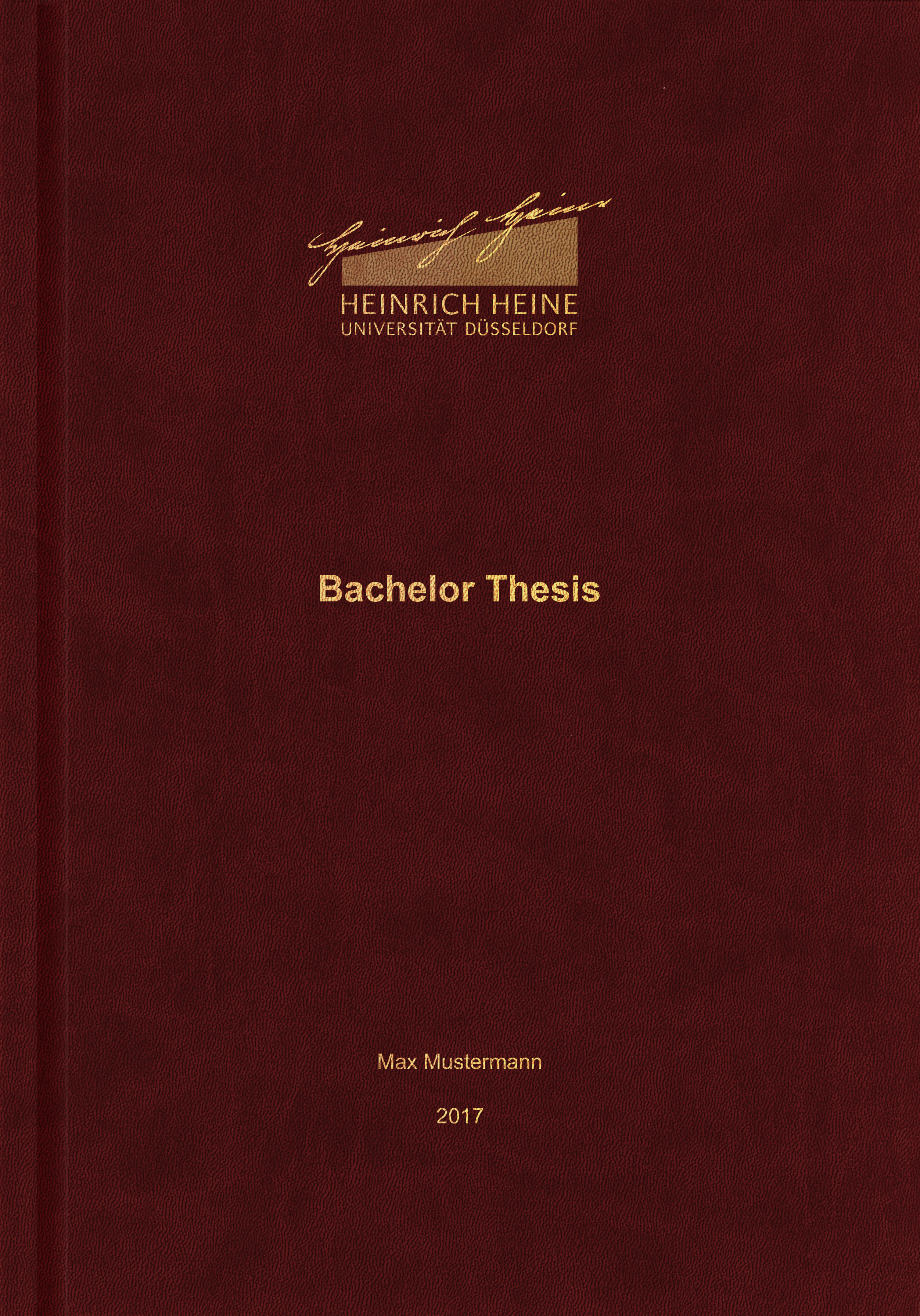 bachelor thesis hardcover